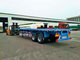 2 Axles Container Semi Trailer 40 Feet Flatbed Semi Trailer FUWA / BPW Axle supplier