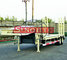 40 T 2 Axle Low Bed Semi Trailer High Strength Steel Material 8 Pcs Tyre supplier