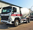 6x4 Cement Mixer Truck 9m3 Volume HOWO A7 Cabin Series 336 / 371hp Engine Power supplier