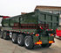 Side Semi Dump Trailers Thtree Axle ABS Optional 50 Tons Payload Capacity supplier
