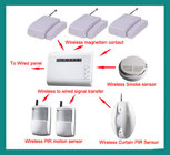Transceiver,4 wired output channels, Equipped with 9 wireless detectors 433.92MHz Wireless Universal