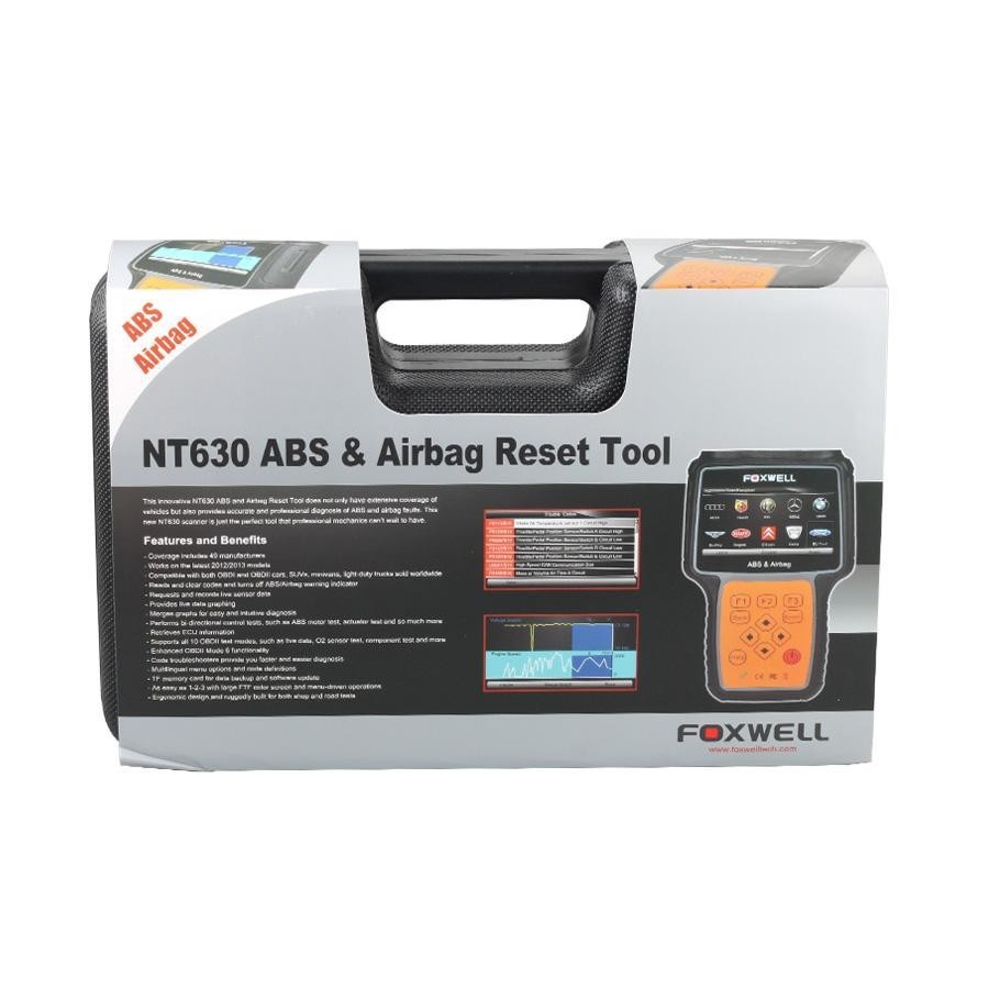 Pro ABS Airbag Reset Tool  Foxwell NT630 AutoMaster Black Color