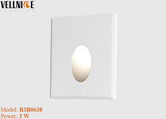China Recessed Indoor LED Step Light IP20 Aluminum White Decorative 3W Led Wall Step Lighting supplier