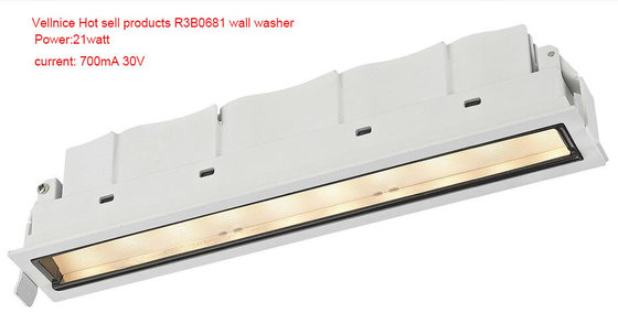 China Mini 21W Indoor Rectangle Trimless LED Linear Downlight / Dimmable Project Lamp supplier