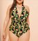 2019 New Plus Size One piece Swimsuit Deep V Swimsuit Women Push up V0001 supplier