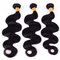 Body wave hair extensions 100 Indian virgin human hair long hair natural black color supplier