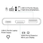 Amazon Hot Selling 3 In 1 Usb Hub Type C Hub With Uhd For Macbook Pro