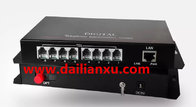 8ch FXO/FXS Telephone fiber converter 8ports Telephone PCM fiber optical transmitter and receiver with one 10/100M