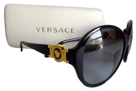 Cheap Versace Large Black Gold Medusa Sunglasses,Versace  Sunglasses Wholesale