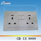LK4057B 13A UK double switched socket