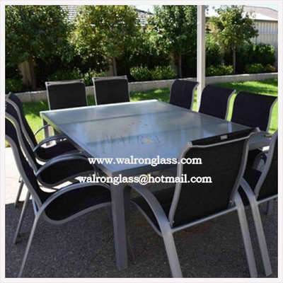 China Polished Outdoor Table Top with Toughened Glass supplier