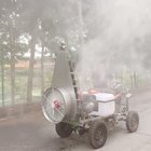 Tow behind garden air blast tower sprayers
