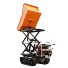 palm garden crawler type truck dumper transporter with lift container