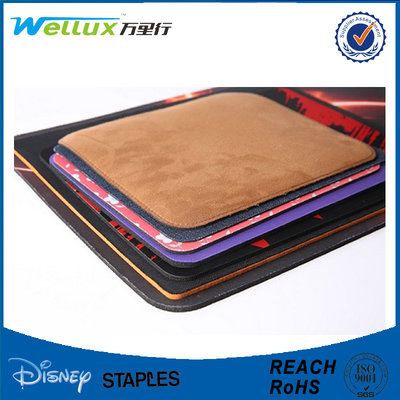China Customized Fabric Rubber Mouse Pad Black / Purple / White Color ROHS Certification supplier