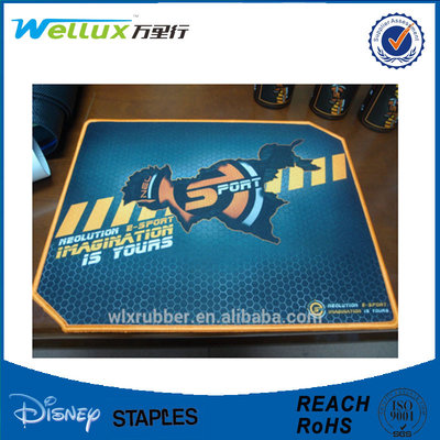 China Small Anti Slip Mouse Mat / Pad Hard Surface With Photo CMYK Sublimation Printing supplier