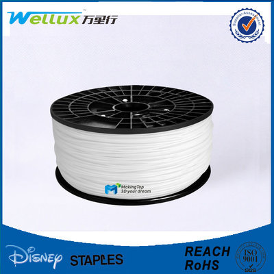 China ABS Plastic 1.75mm / 3.00mm 3D Printing Filament for 3D Printer ROHS Approval supplier