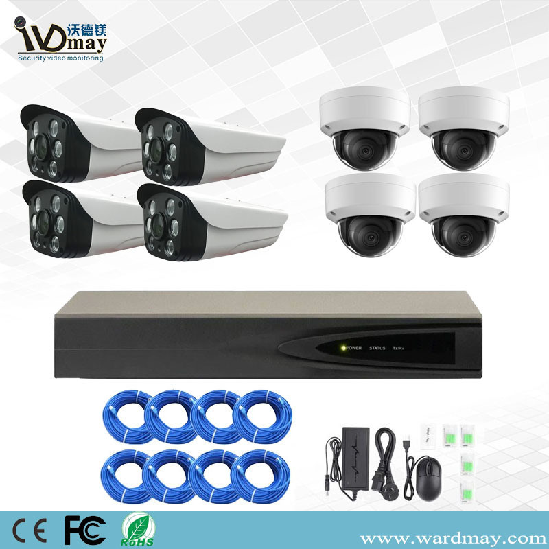 Wdm 8chs 3.0MP/5.0MP HD H. 265+ IP Camera Poe NVR Kits Security System