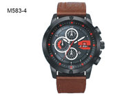 BARIHO Analog Men's Quartz Watch Fashion Minimalist Leather Wristwatch M583 supplier