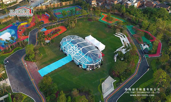 China Luxurious Aluminum Frame Large Outdoor Transparent Wedding Tent supplier