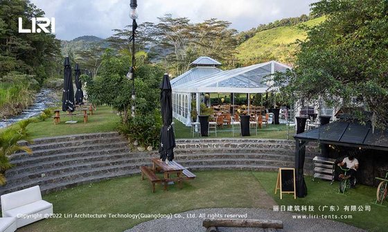 China Luxury Wind and Snow Resistant Aluminium Frame Stucture Transparent Wedding Structure Tent supplier
