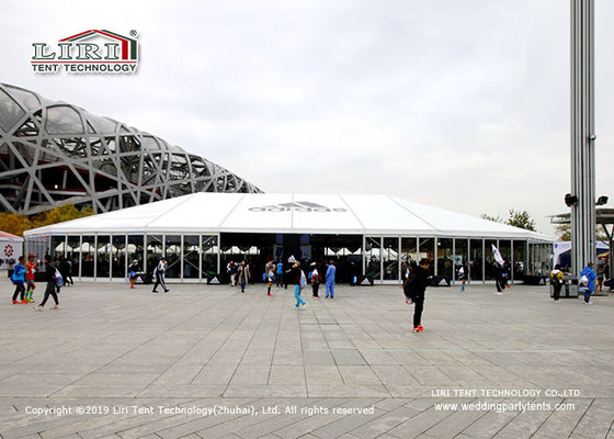 China Customized Multi - Sides Aluminum Outdoor Event Tents With Glass Hard Wall supplier