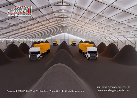 China High Quality Warehouse Tent Water Proof Fire Retarant PVC Sidewall Coal Storage supplier