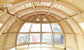 Luxury Wind and Snow Resistant Wooden Structure Panorama Dome Tent supplier