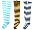 Custom design wholesale striped supersoft polyester knee high dress stockings for girls