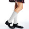 Elegant top quality custom plain color polyester OTC long dress stockings for girls
