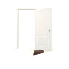 Brown Home Premium Rubber Door Stopper Door Stop Wedge with Heavy Duty Design