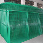 PVC Coated V Pressed Welded Wire Mesh Fence , Panel in 6 Gauge