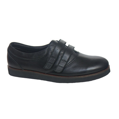 China Genuine Leather Two-strap Wider Width Arthritis Shoes Comfort Shoes Work Footwear Unisex Shoes supplier