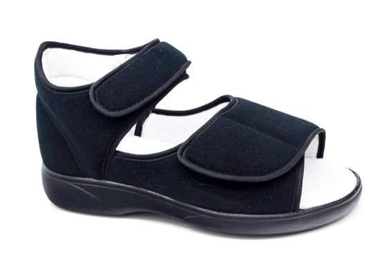 China Men's Ultra-light Black Stretchable Diabetic Shoes Diabetic Sandals #5810185 supplier