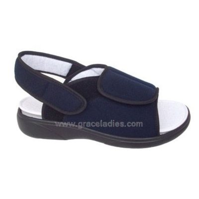 China Men's Ultra-light Black Stretchable Diabetic Shoes Diabetic Sandals #5810138 supplier