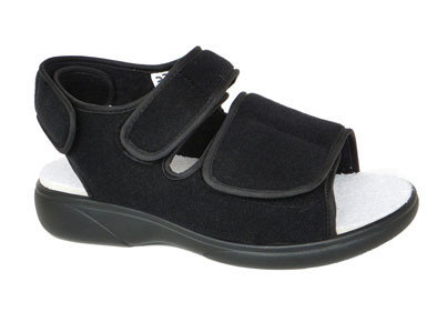 China Men's Ultra-light Black Stretchable Diabetic Shoes Diabetic Sandals #5810135 supplier