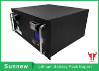 Base Station & Wind-solar Rechargable Storage Lithium Battery, 48V100Ah, 5U Size Rack Case, LiFePO4 Battery Pack,UPS EPS