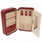 Leather Jewelry Boxes, cardboard paper case wrapped with leather and zipper