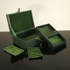 Wooden Jewelry Box in Leatherette