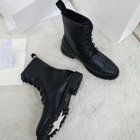 Elegant black leather boots ladies designer boots fashionable winter boots special Elastic band opening