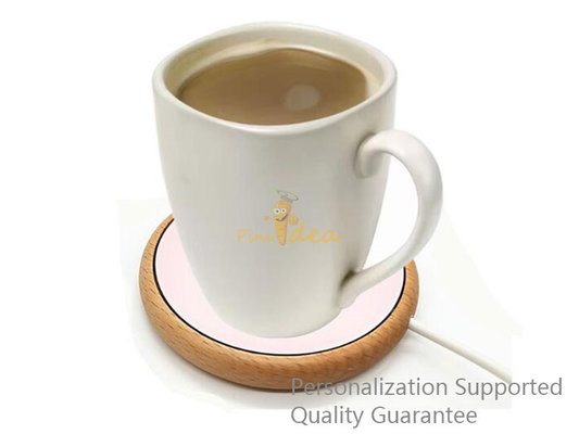 China Fancy Innovative Gifts Beech Wood Cup Warmer with USB Cable, Welcome Personalized Logo, Promotion Gifts, Small Order supplier