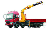 Durable Mobile 12T Knuckle Boom Truck Crane For Landscrape Jobs