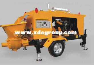 China DHBT40S diesel engine concrete pump 20-80m3/h trailer concrete pump with low price supplier