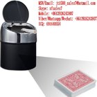 XF Black Plastic Ashtray Camera To Scan Invisible Bar-Codes Playing Cards For Poker Analyzers
