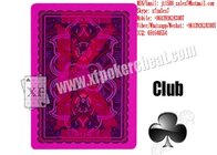 XF Invisible Bar-codes And Markings On Purple NAP Plastic Playing cards