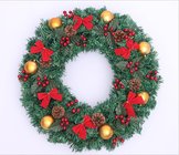Red Decorated Artificial Glitter Unlit Christmas Wreaths