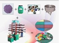 Colored Flexible Rubber Floor Tiles Production Line,Rubber Tile Floor Making Line,Rubber Tiles Press,Hydraulic Press