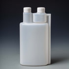 liquid packaging container twin neck measuring plastic dosing bottle