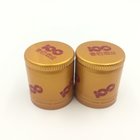 28mm Diameter Golden Aluminium Pilfer Proof Caps For Alcohole bottle Cap