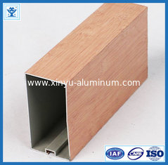 China Wood finish aluminum powder coated profile for architectural aluminium profile supplier