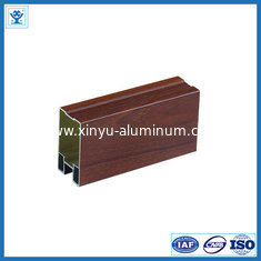 China Wooden color anodized aluminum window profiles supplier
